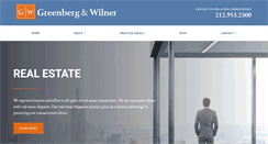Desktop Screenshot of greenbergandwilner.com